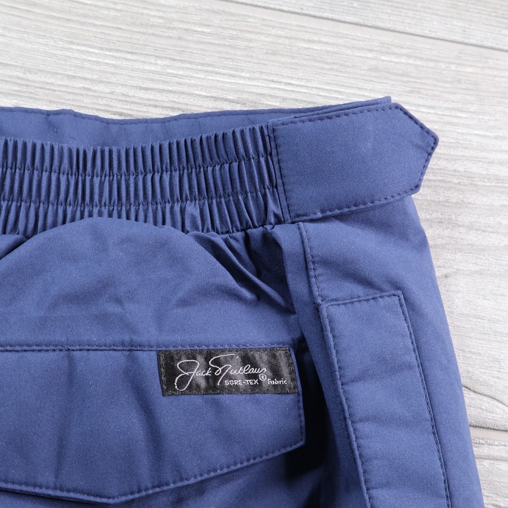 Jack Nicklaus Gore-Tex Golf Rain Pants Men's M Navy Blue Waterproof Shell - Picture 3 of 8